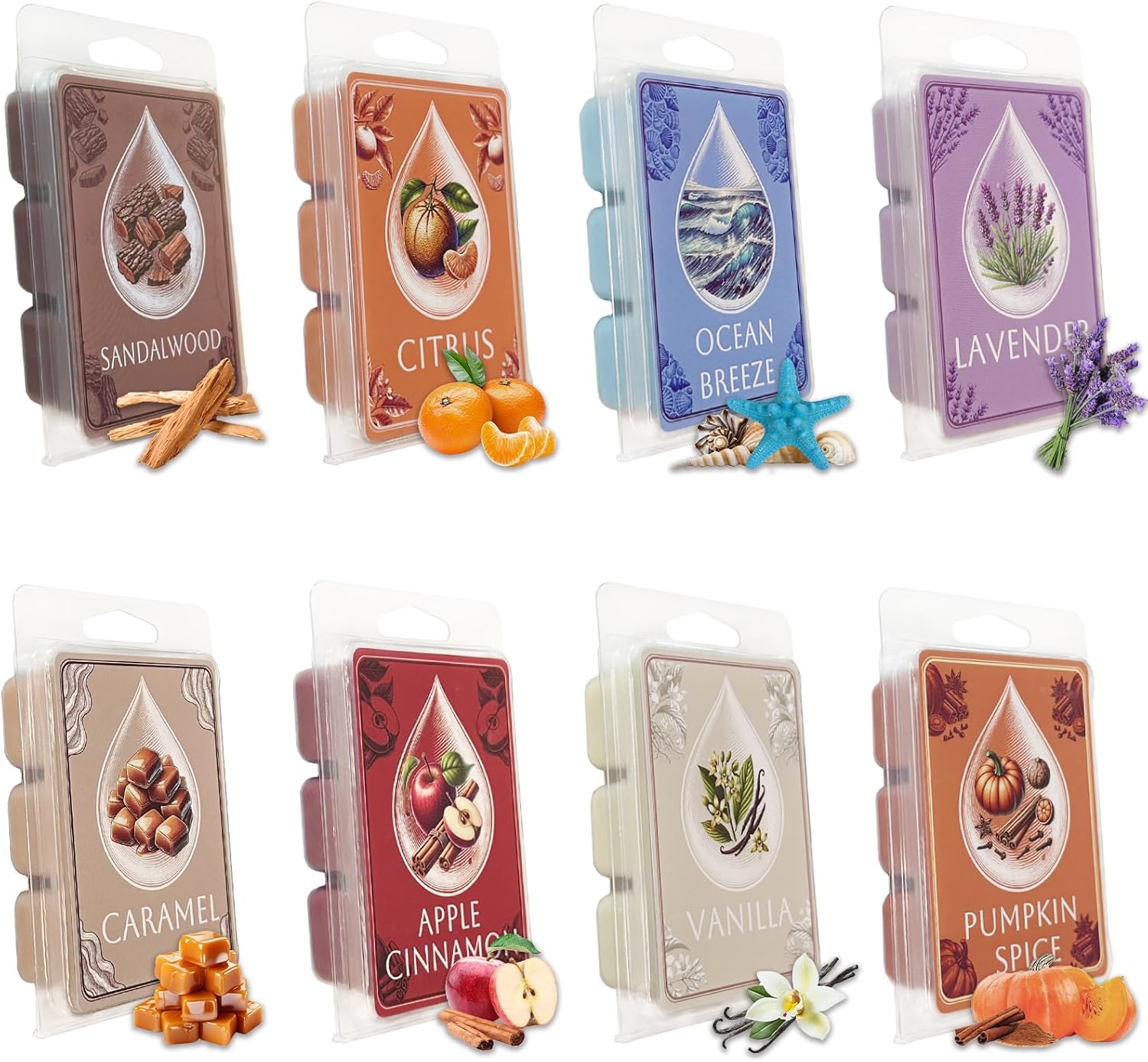 Soy Wax Melts with 8 Signature Scents
