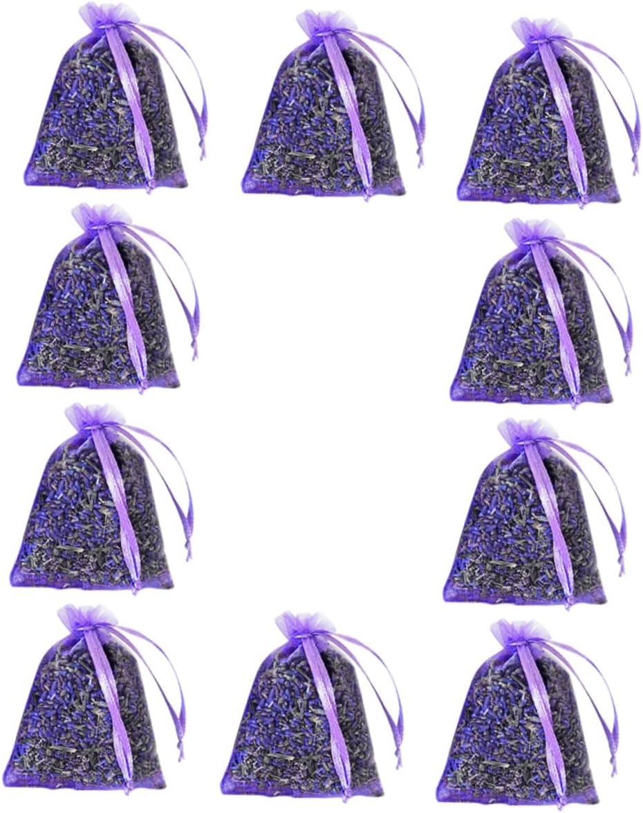 10pcs Lavender Scented Sachets for Closets and Cars