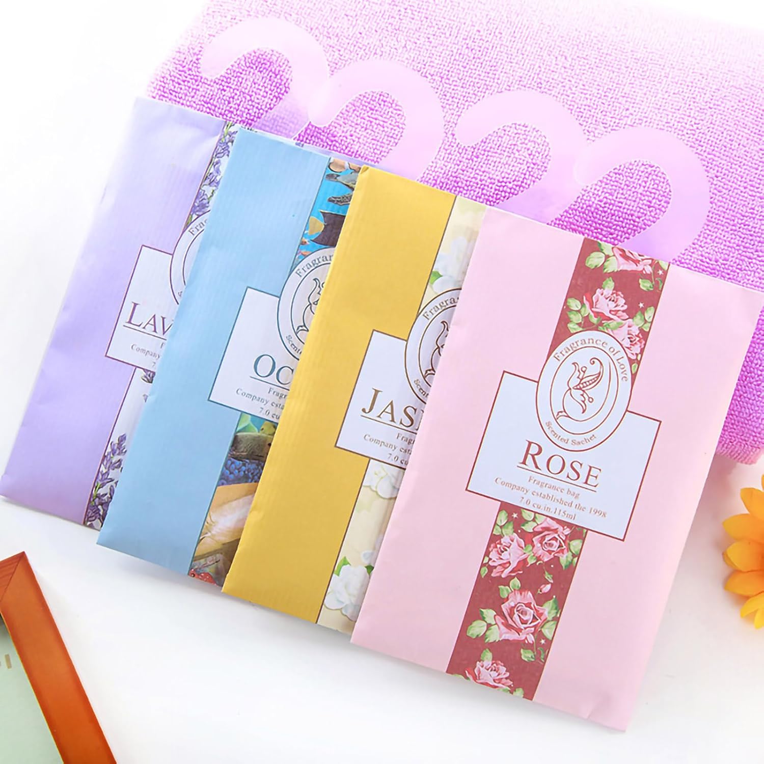 Enforose Rose Aromatherapy Sachet for Car and Closet