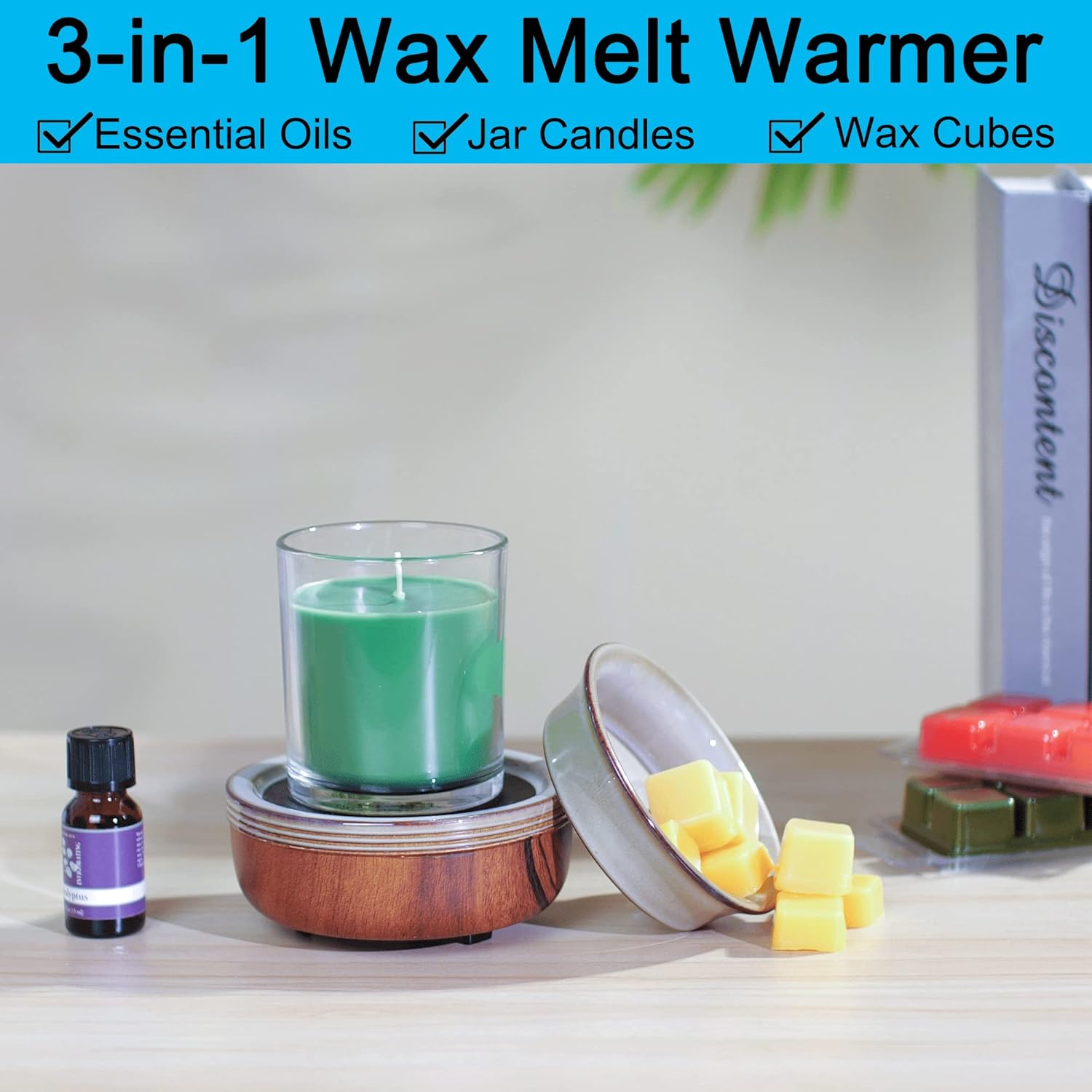 Mocosa Ceramic Wax Melt Warmer 3-in-1 Candle Warmer