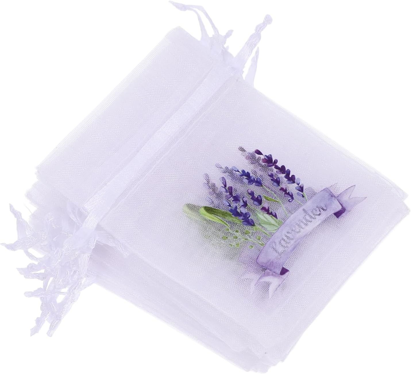 LUOZZY 40 pcs Lavender Sachet Bags with Drawstring