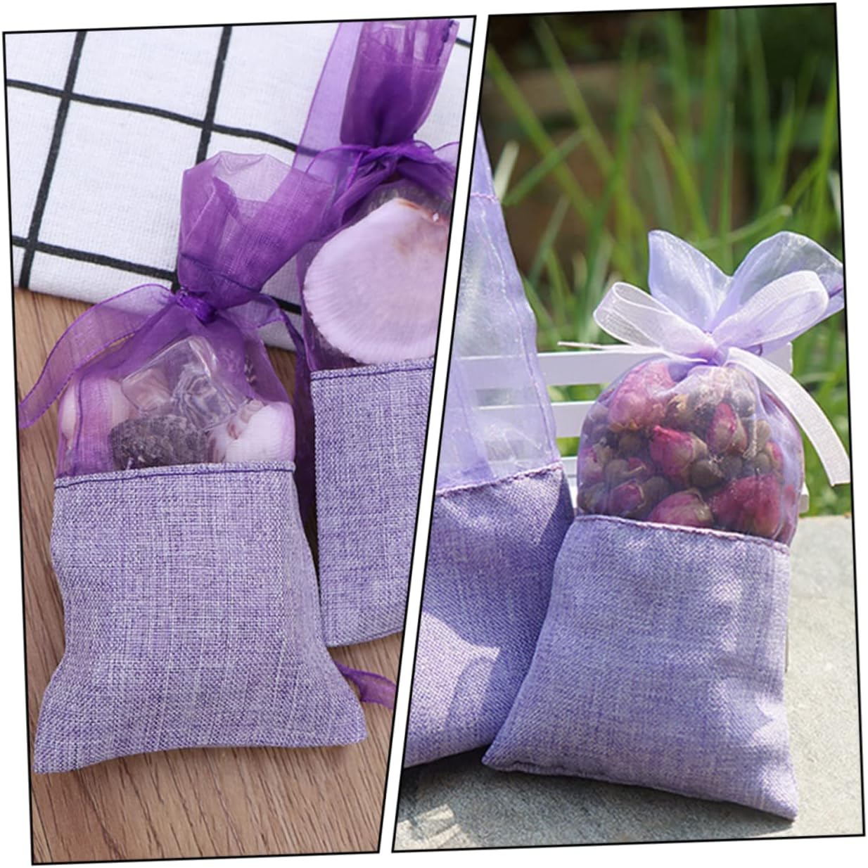 24pcs Lavender Sachet Bags for Car Wardrobe Home