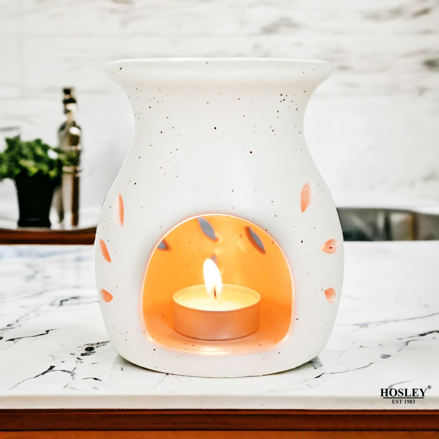 Hosley Elegant Ceramic Oil Warmers Set of 3