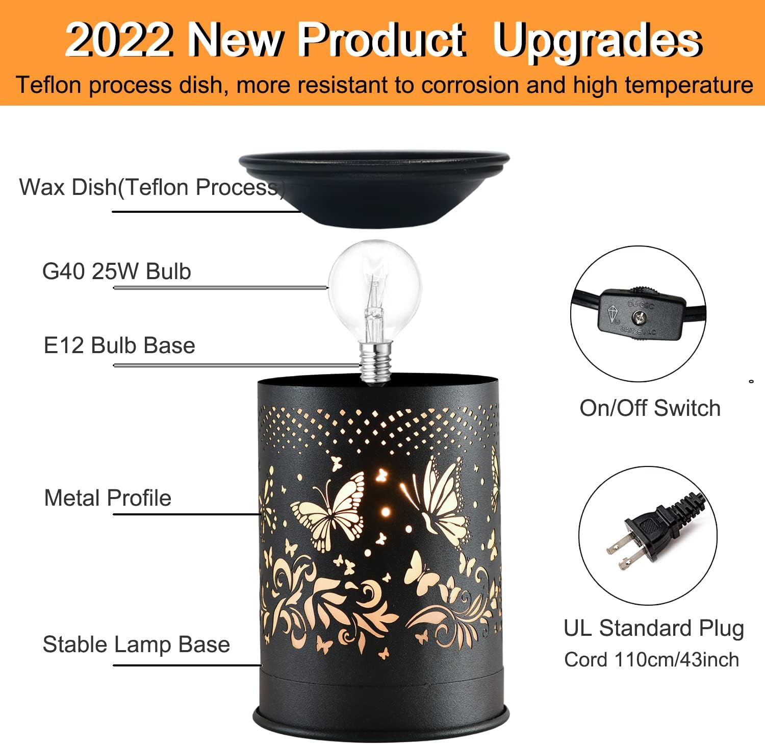 Kobodon Metal Wax Warmer with Lamp Function