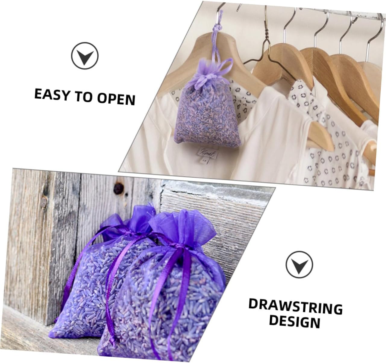 PRETYZOOM 10pcs Lavender Sachets for Closet Freshening