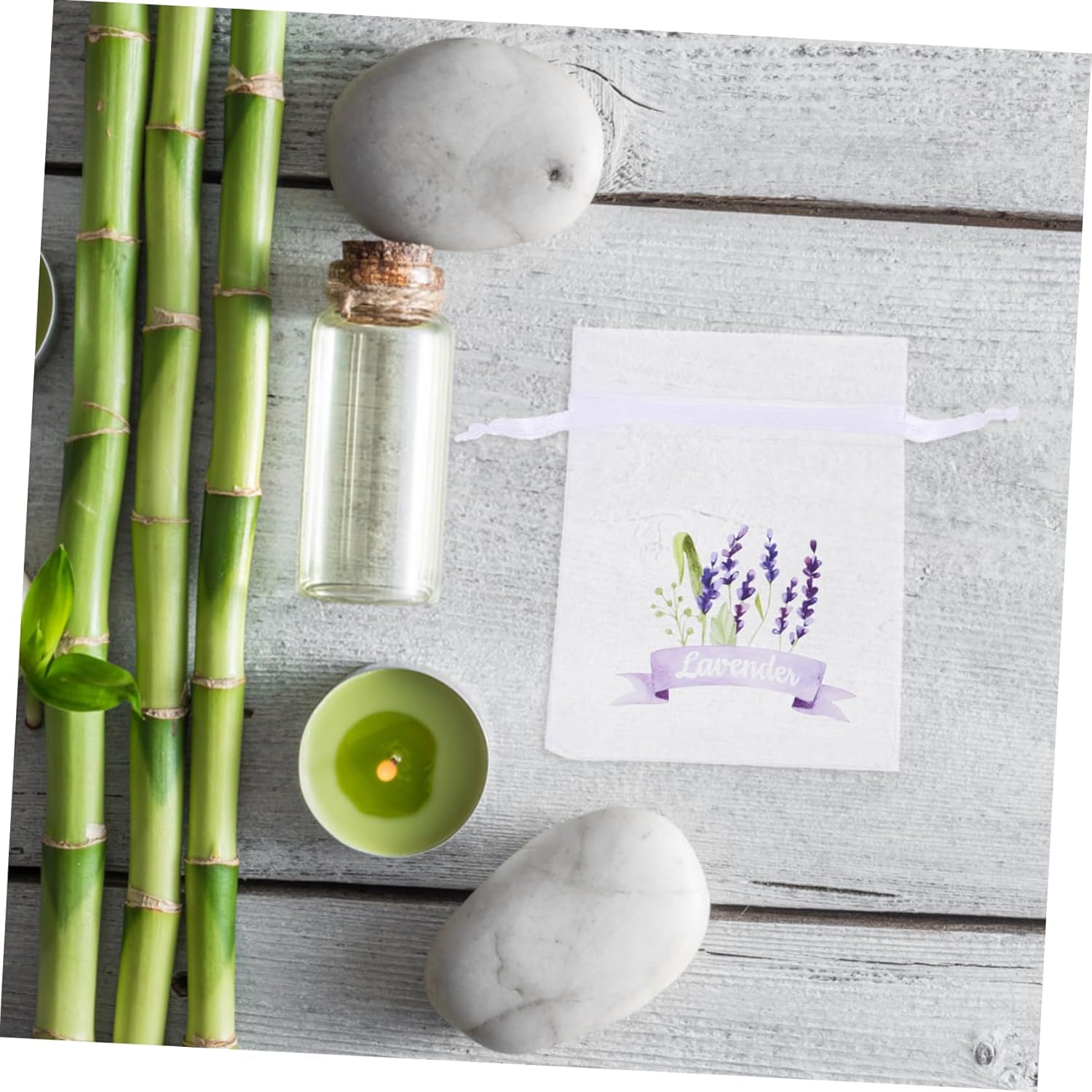 BESPORTBLE 20pcs Mesh Lavender Sachet Bags with Drawstring Closure