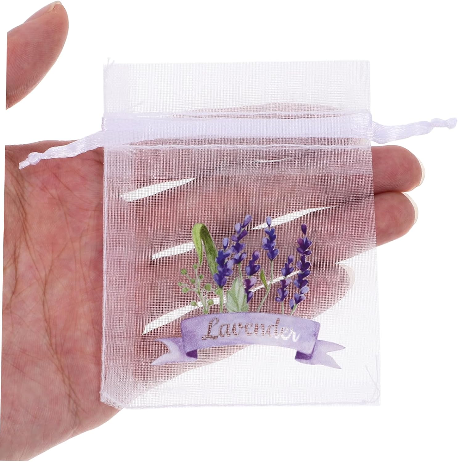 Ciieeo 20pcs Empty Drawstring Sachet Pouches for Lavender