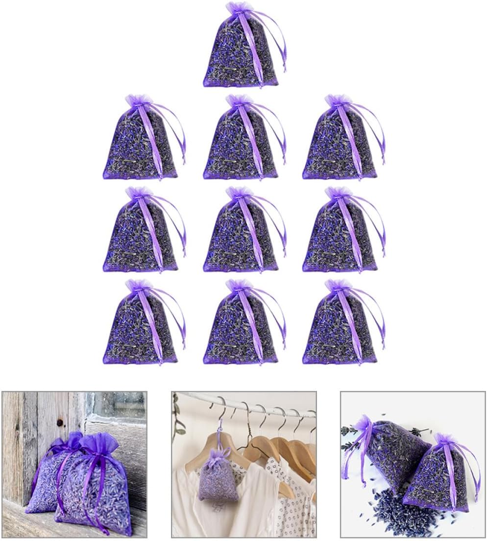 Cabilock 10pcs Lavender Sachet Bags for Home Car and Closet