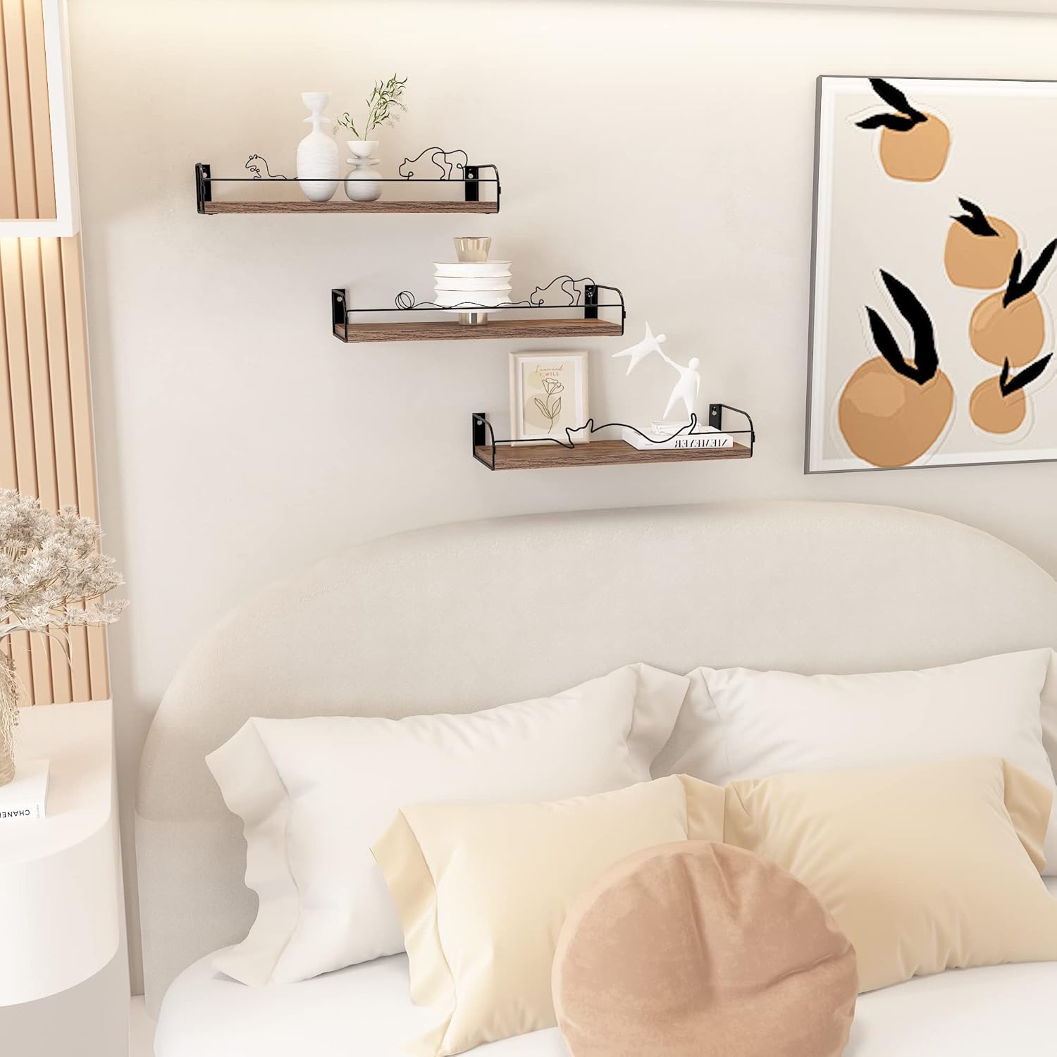 Lyeasw Floating Shelves Cat Wall Shelf Set of 3