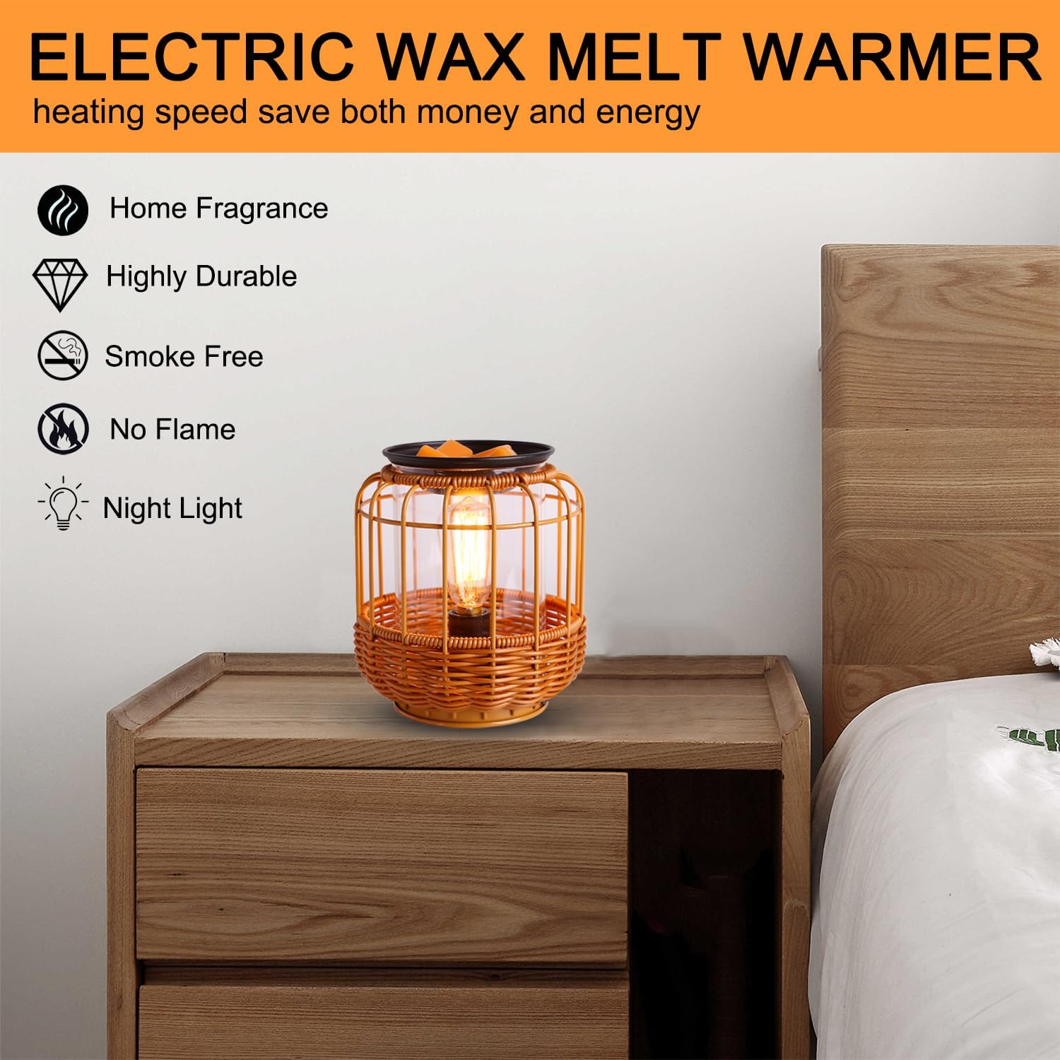 Kobodon 2-in-1 Wax Melt Warmer Aroma Lamp