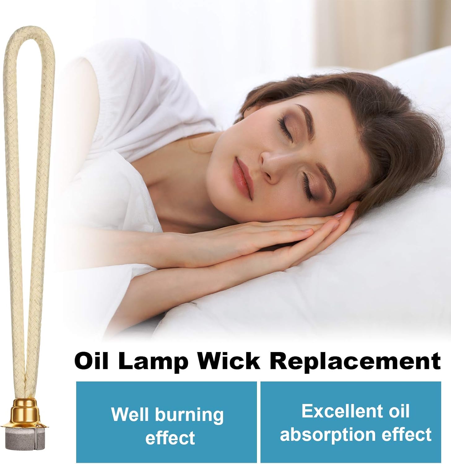 4 Piece Oil Lamp Wick Replacement for Aromatherapy Diffuser
