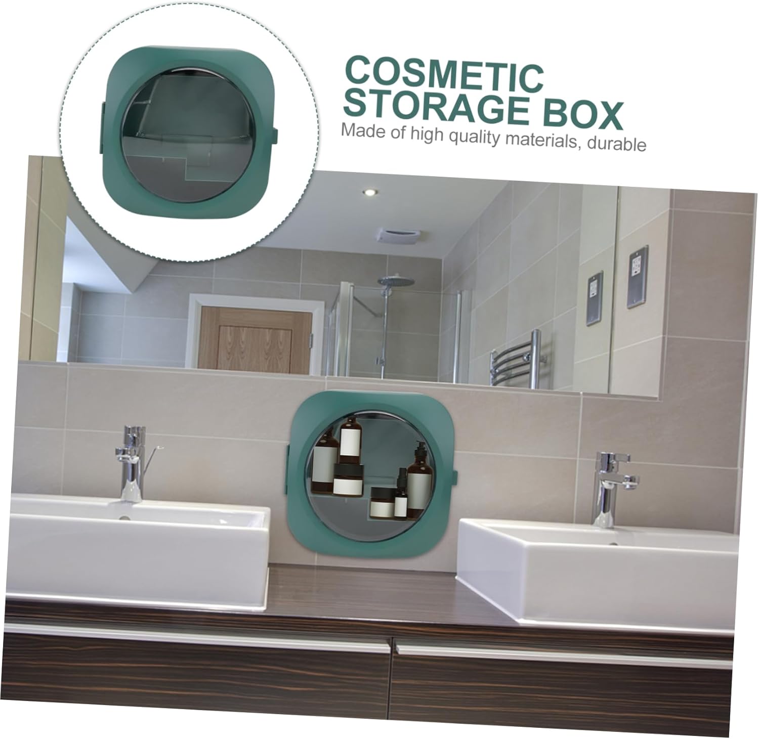 Garneck Wall Mounted Corner Shelf Storage Box