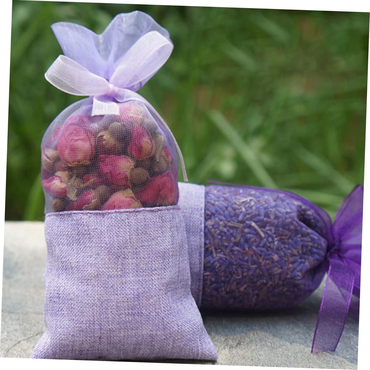 COLLBATH 24pcs Lavender Sachets Empty Bags for Home Fragrance
