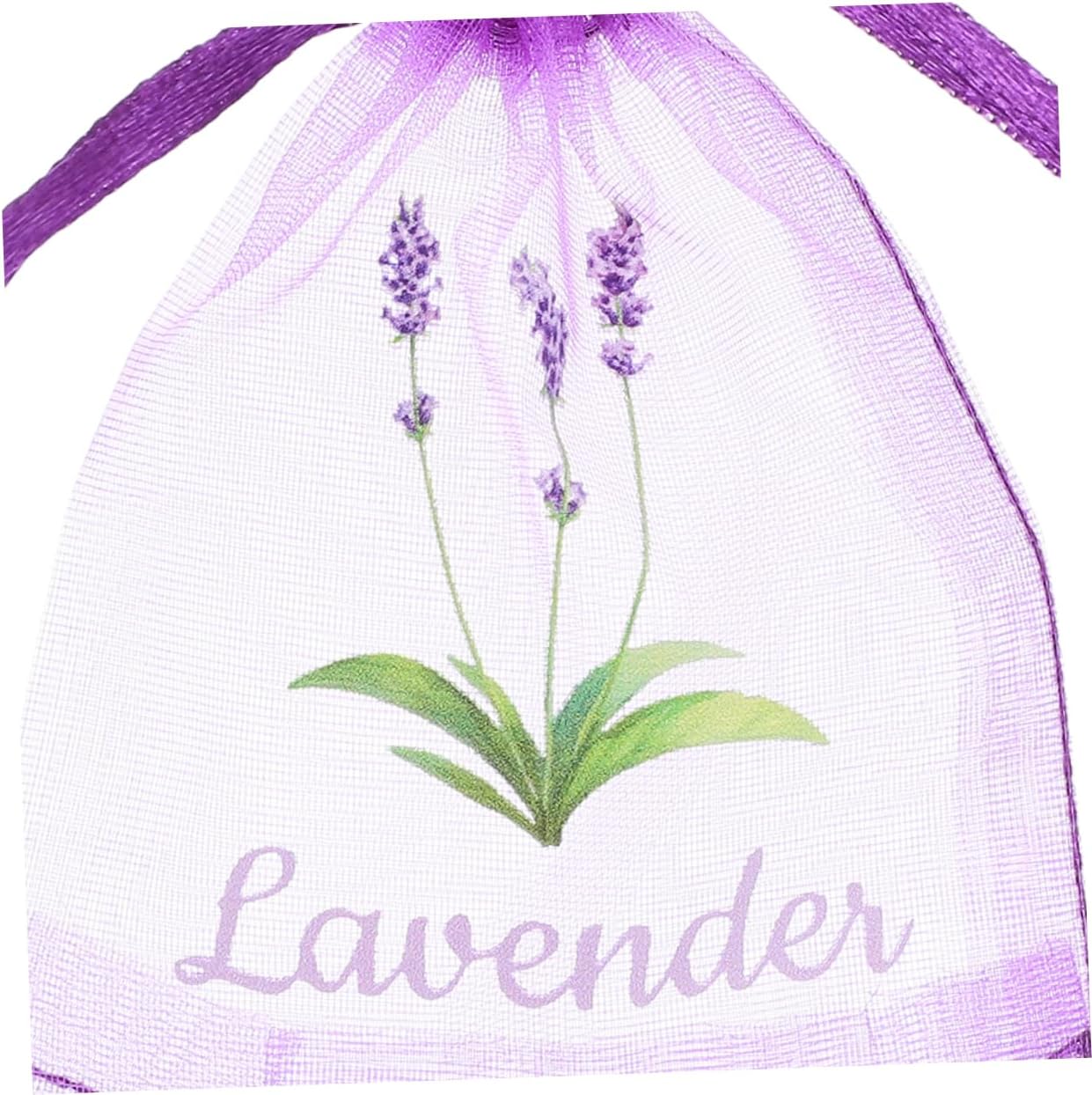 Cabilock 50pcs Empty Lavender Sachet Bags Mesh Drawstring Pouches