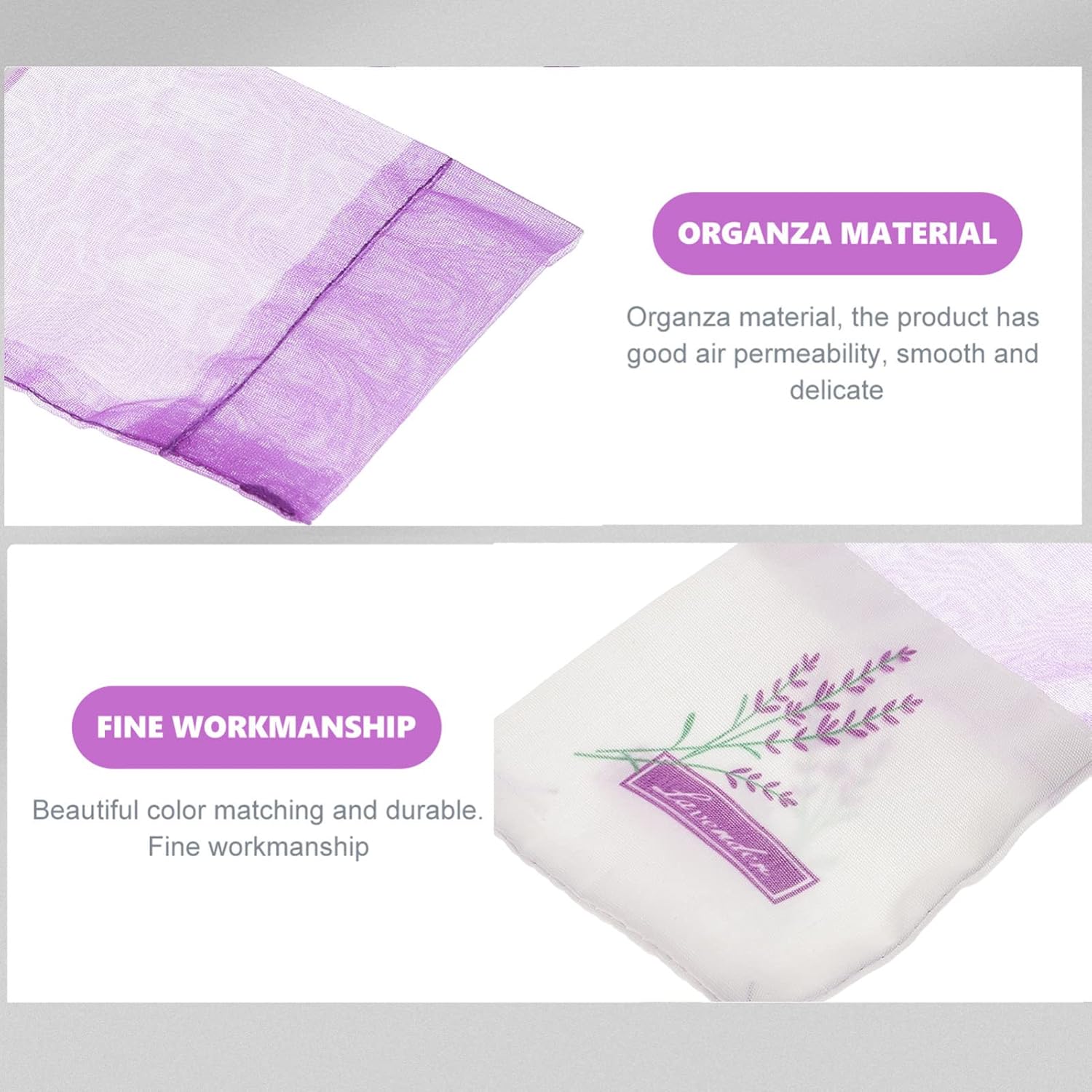 Gatuida 30Pcs Lavender Storage Bags with Drawstring