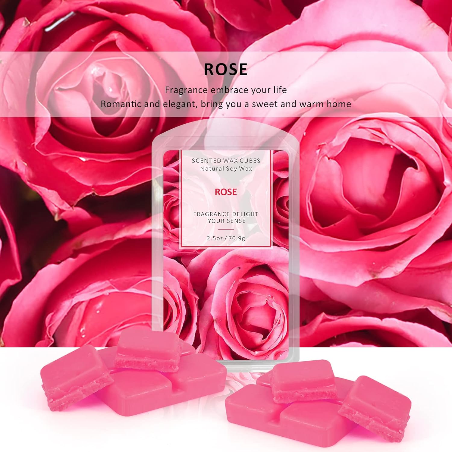 STRN Soy Wax Melts 4 Pack with Rose Lavender Jasmine Cherry