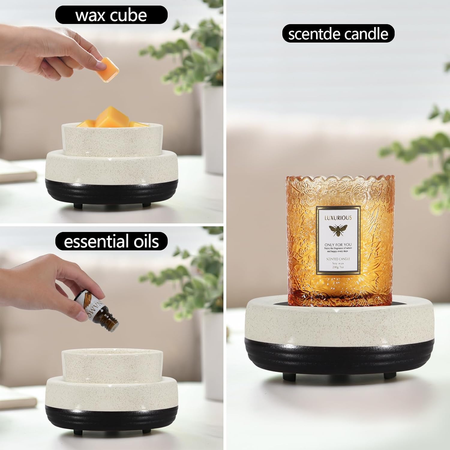 Cerinpin 3-in-1 Wax Melts Warmer Electric