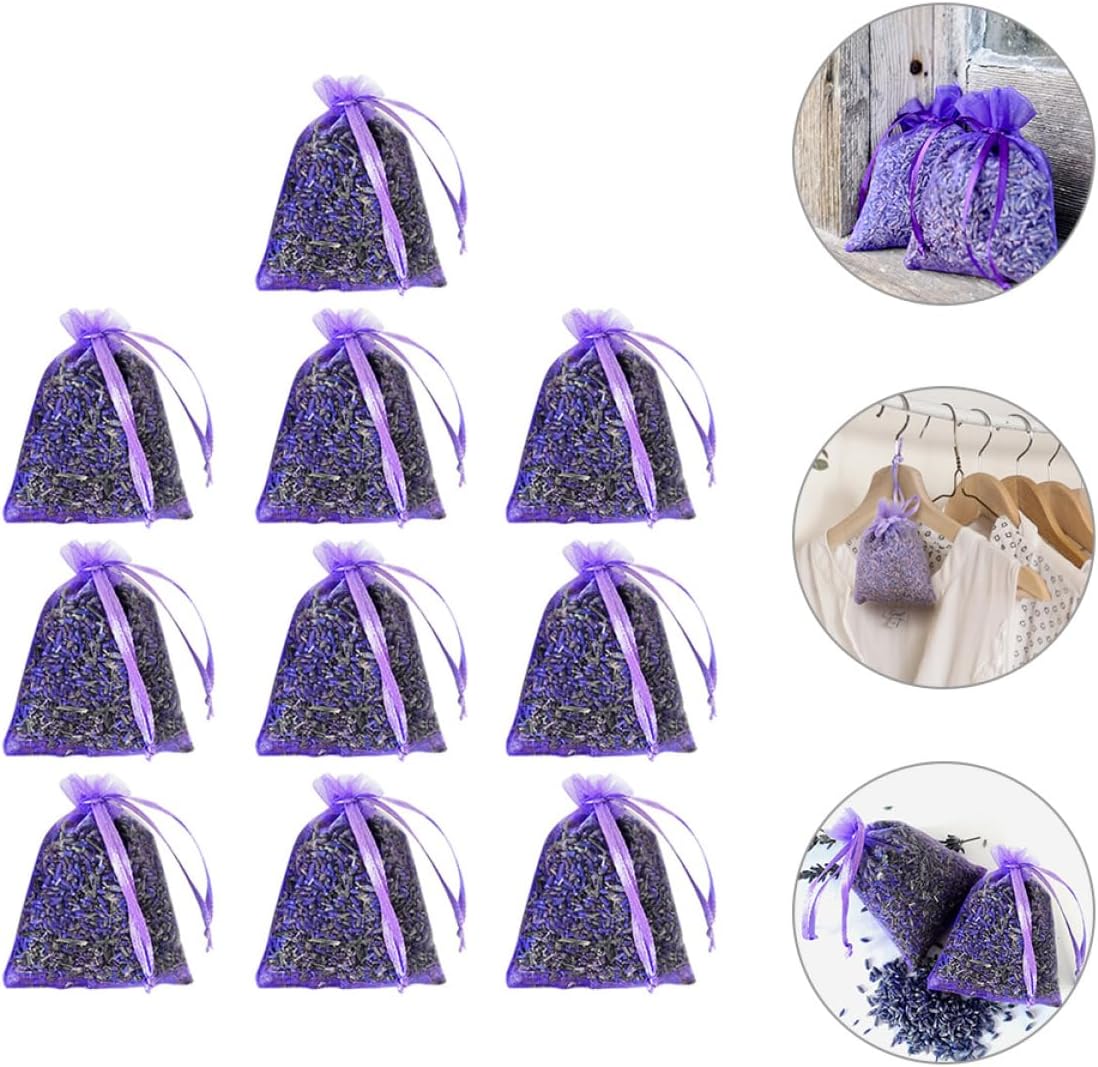 Cabilock 10pcs Lavender Sachet Bags for Home Car and Closet