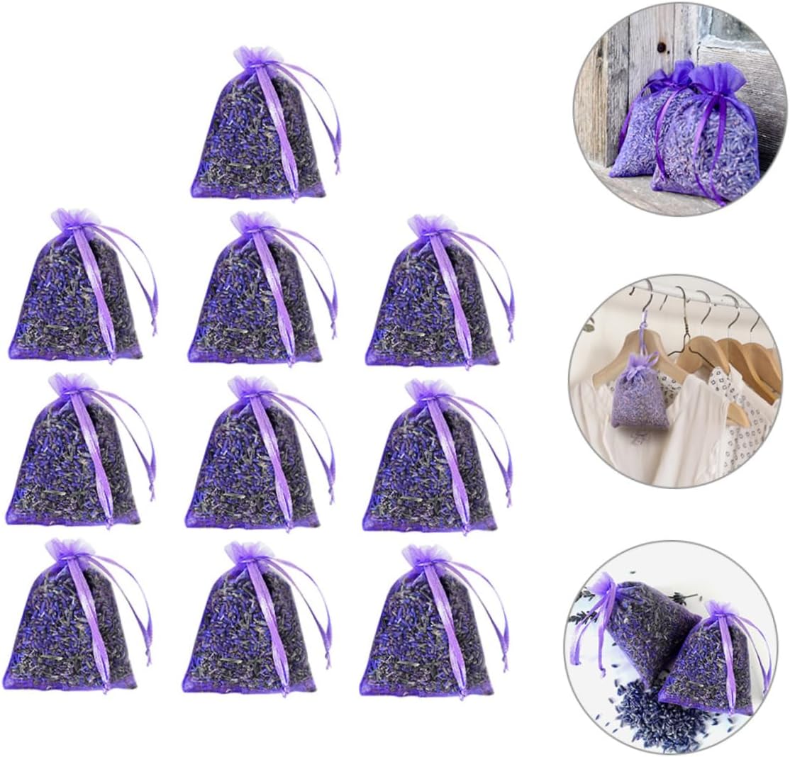 10pcs Lavender Sachets for Home Fragrance and Decor