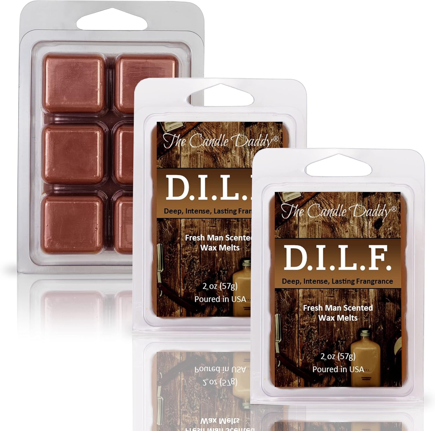 The Candle Daddy DILF Fresh Man Scented Wax Melt 6 Cubes