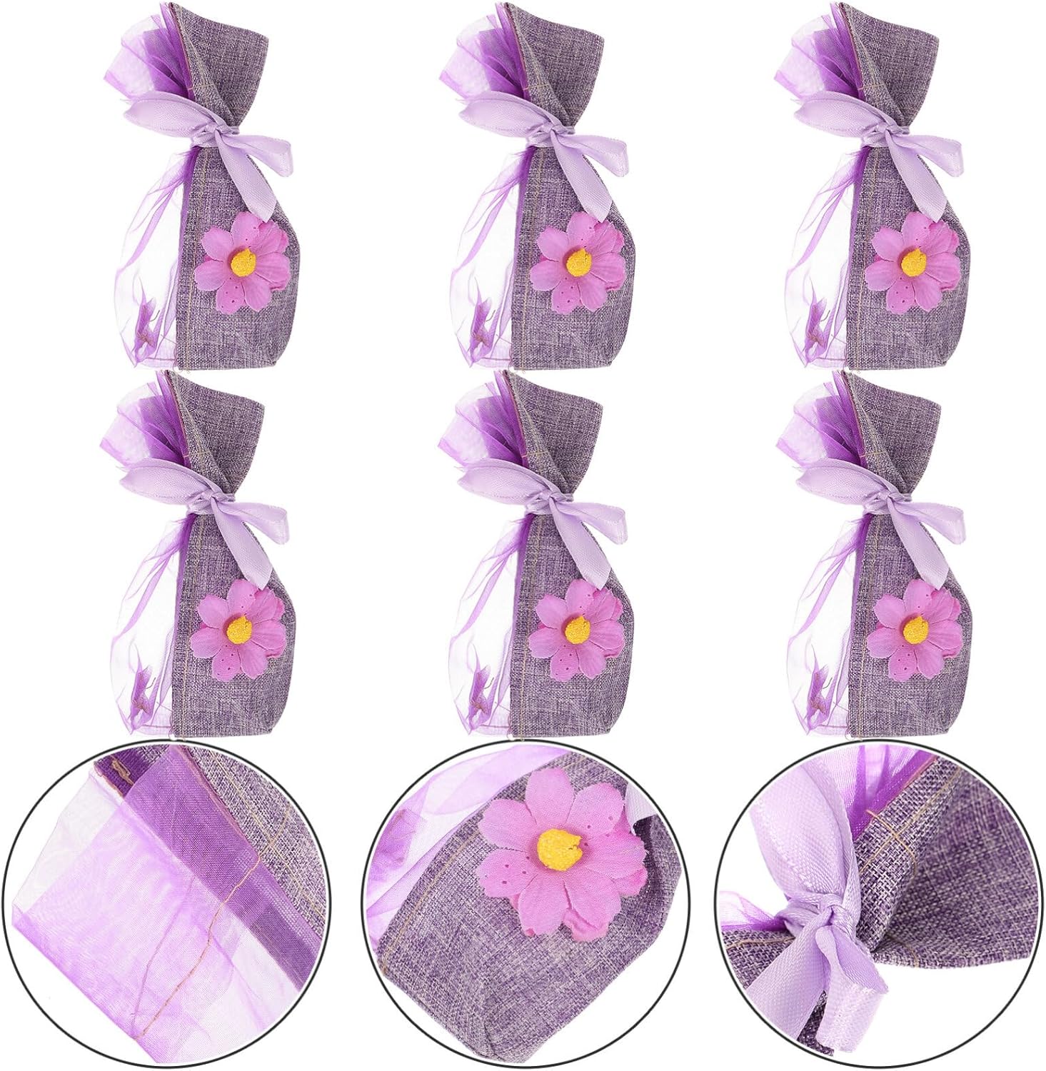 EXCEART 10pcs Fine Mesh Sachet Bags for Fragrance Storage Pouches