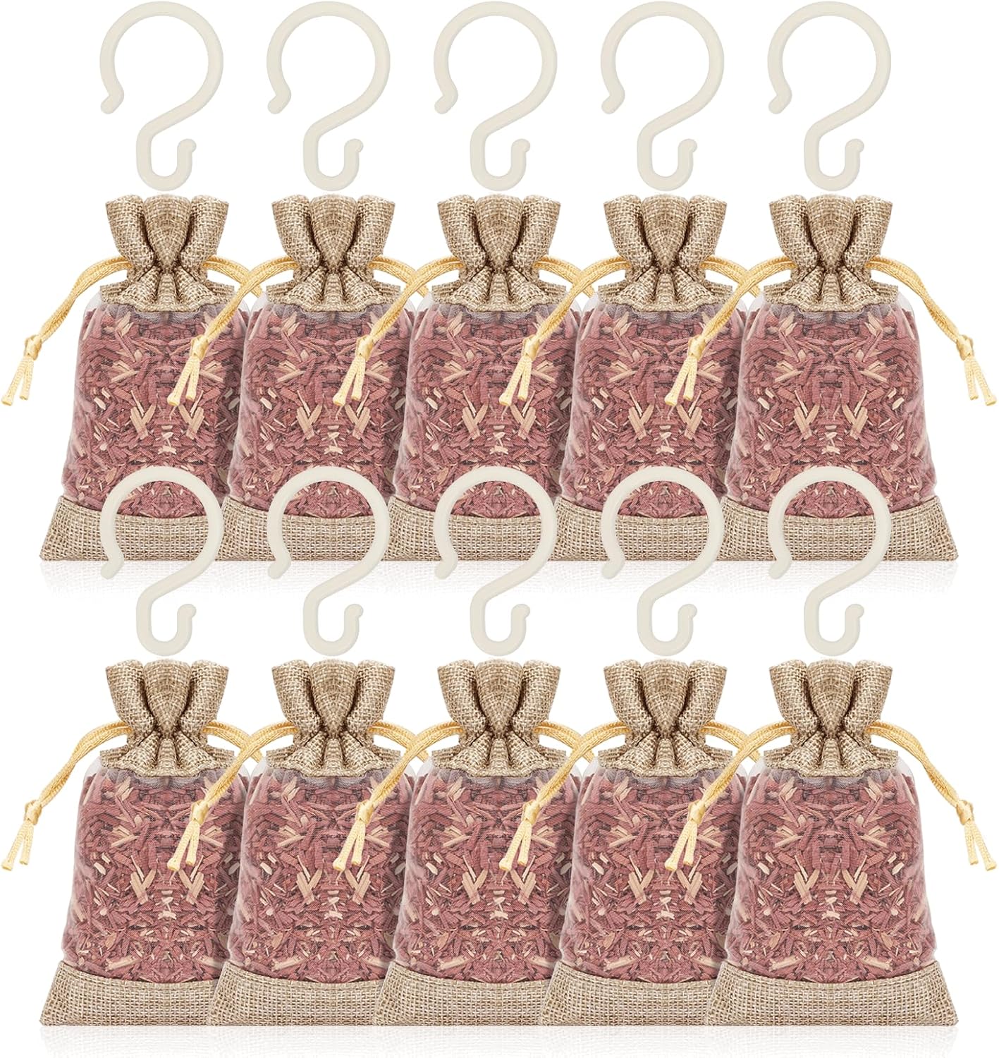 Homode Cedar Sachets for Closets and Drawers - Pack of 10