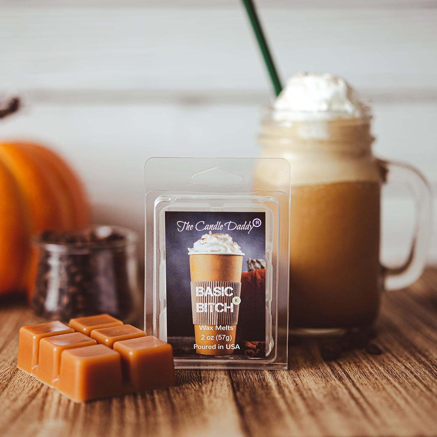 The Candle Daddy Basic Bitch Funny Pumpkin Spice Scented Wax Cubes