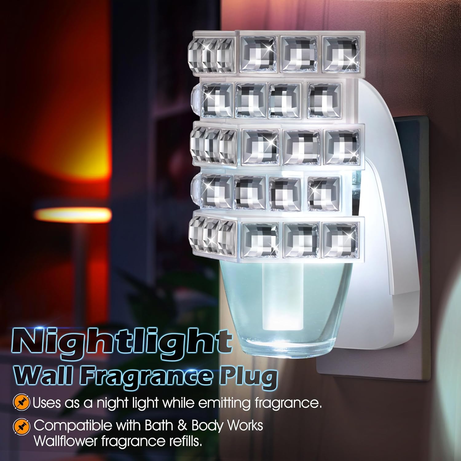Hohean Wall Fragrance Plug In with Night Light