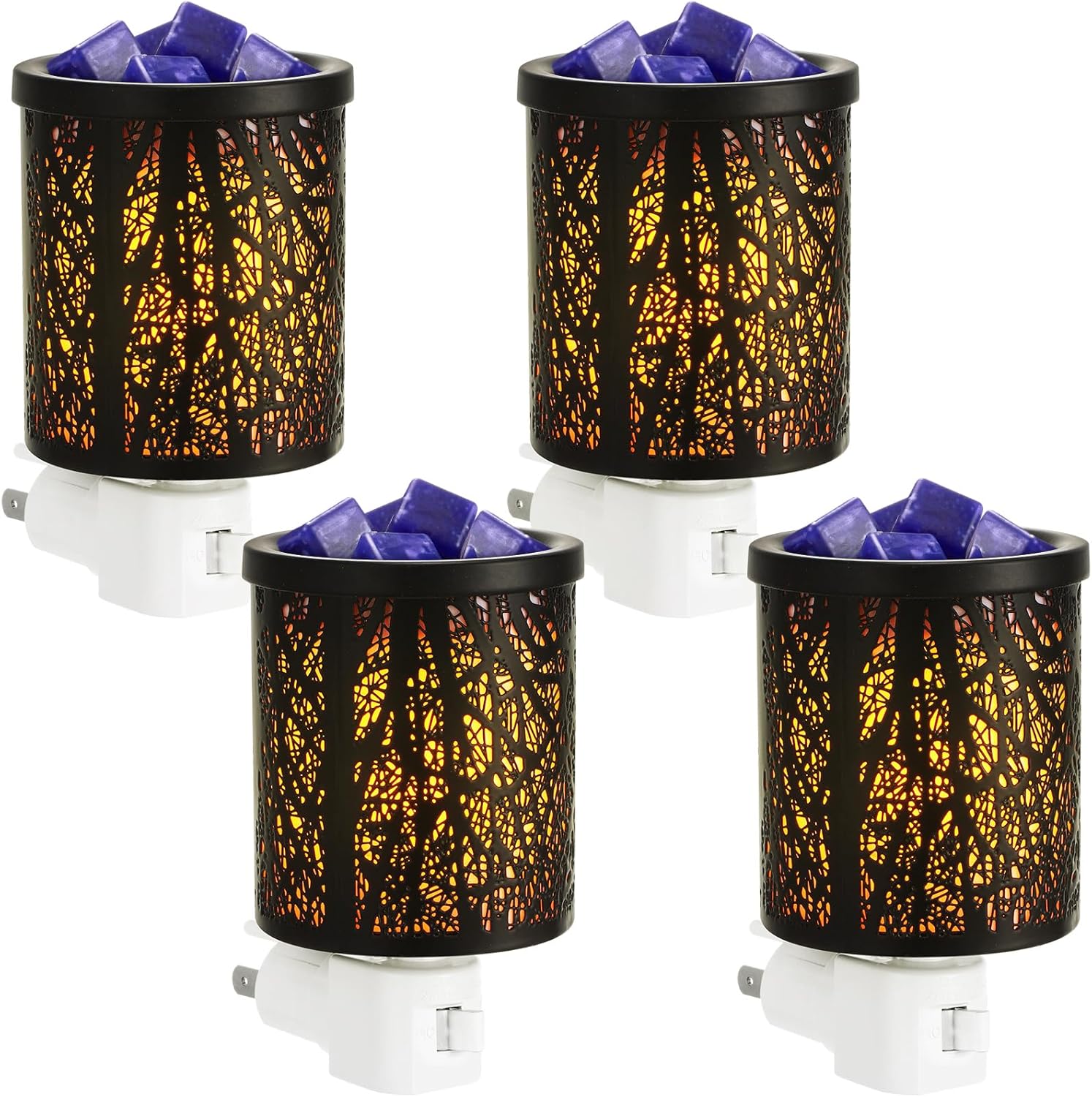 Tujoe 4 Pack Wall Plug Wax Melt Warmer with Metal Burner