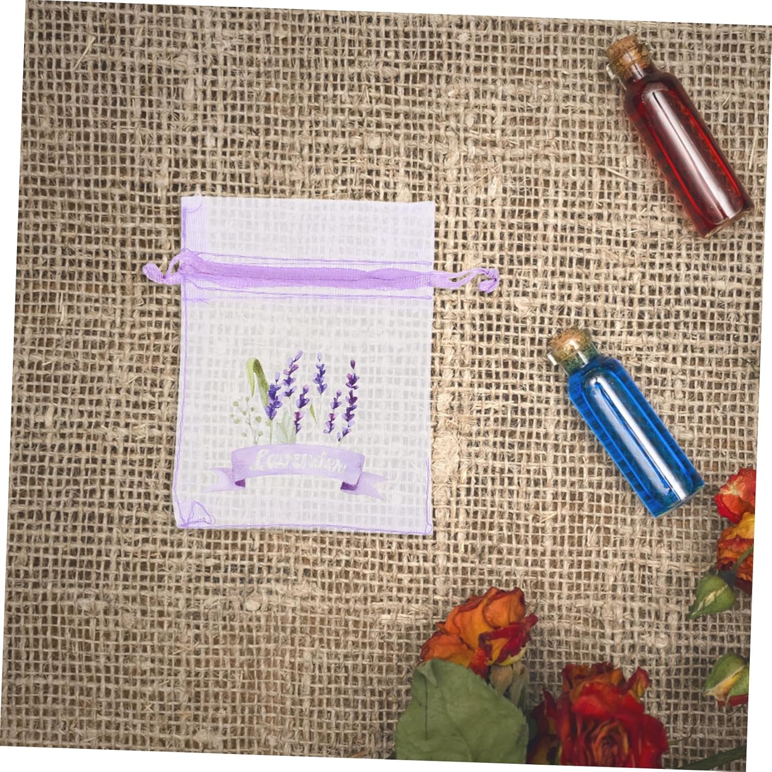ABOOFAN 20pc Lavender Sachet Bags Empty Mesh Storage Pouches