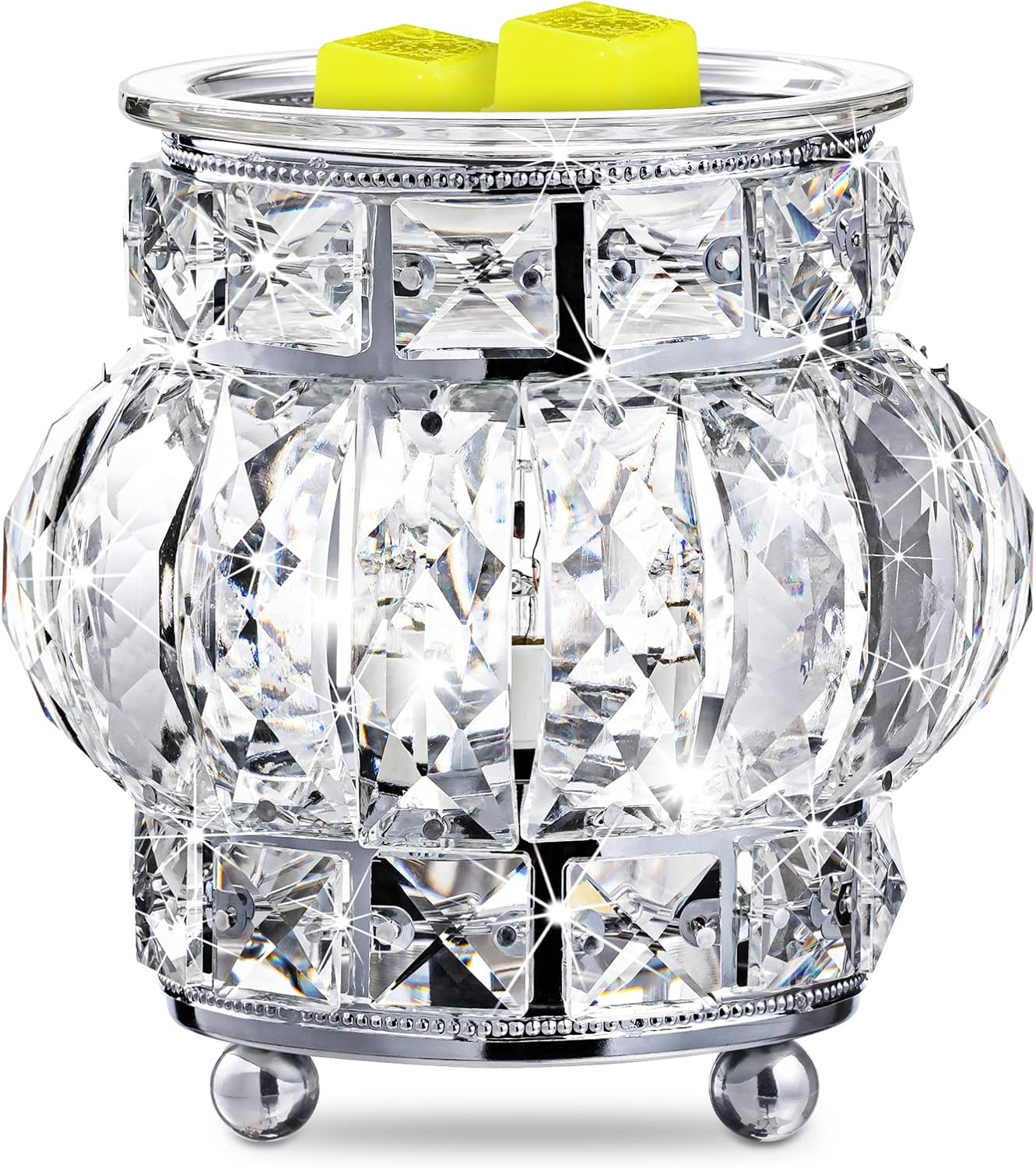 MAXWINER Electric Wax Melt Warmer with Crystal Design