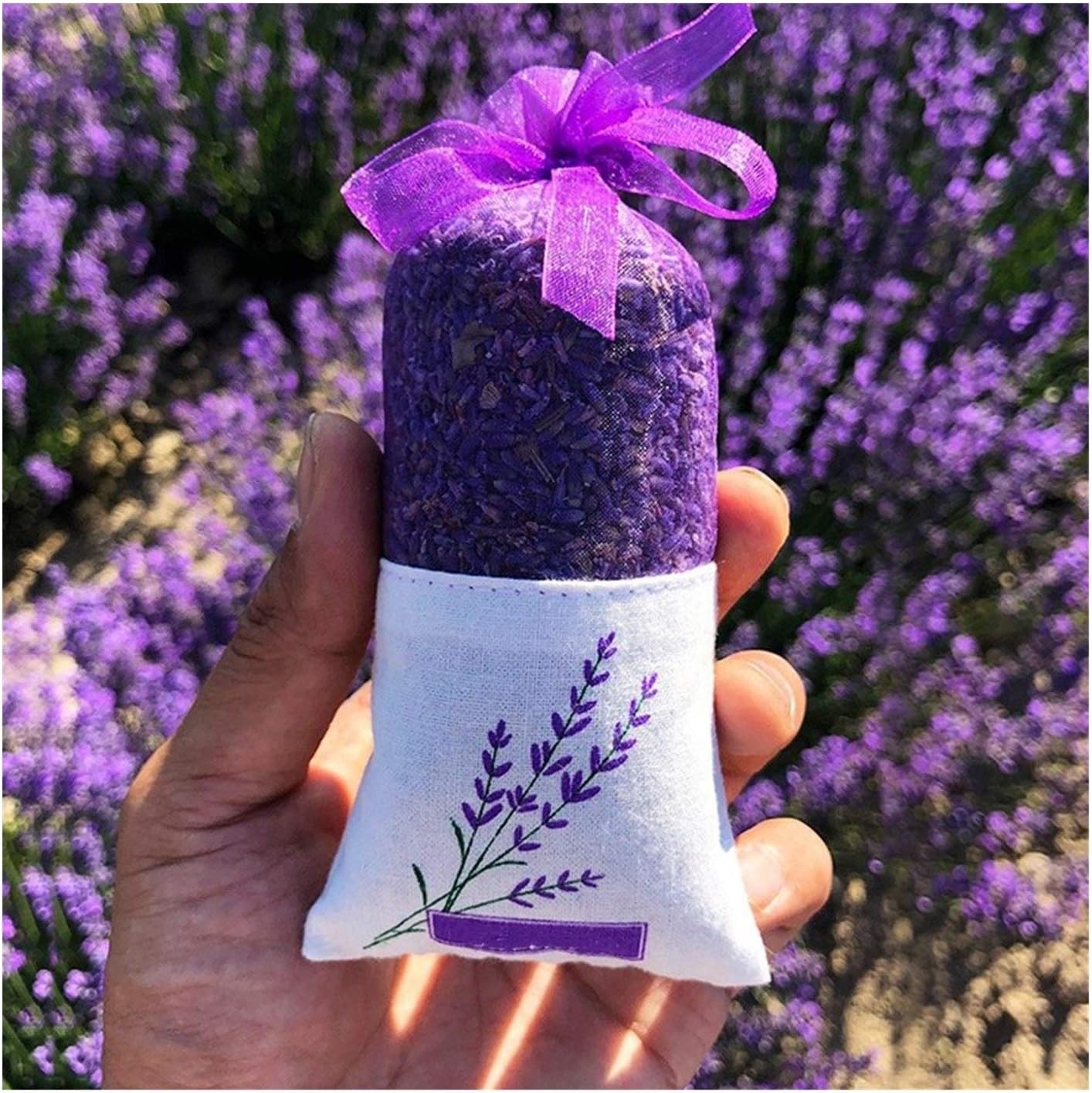 Lavender Bud Dried Flower Sachets for Home and Car Aromatic Air Freshener