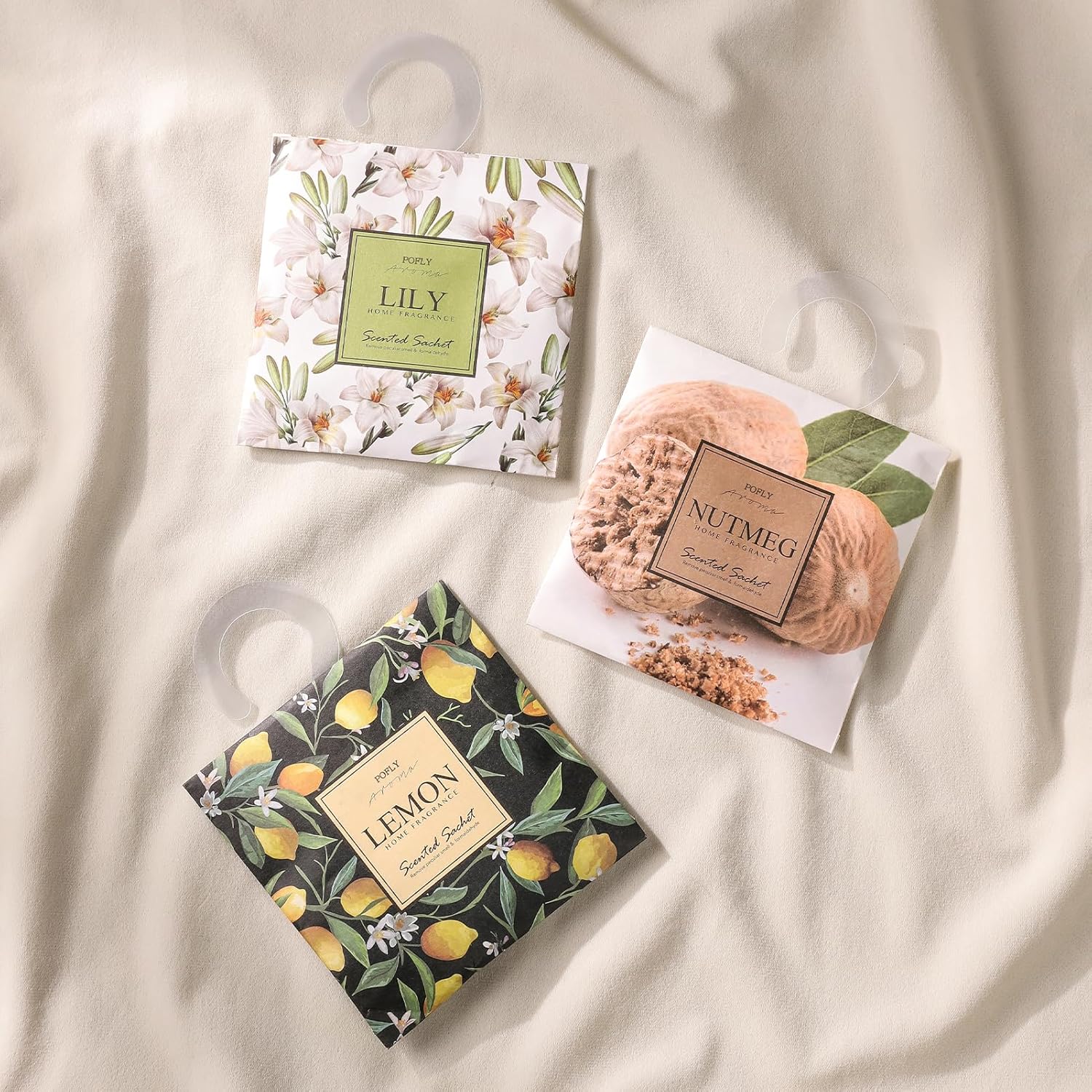 12-Pack Lemon Scented Sachets for Home Dcor