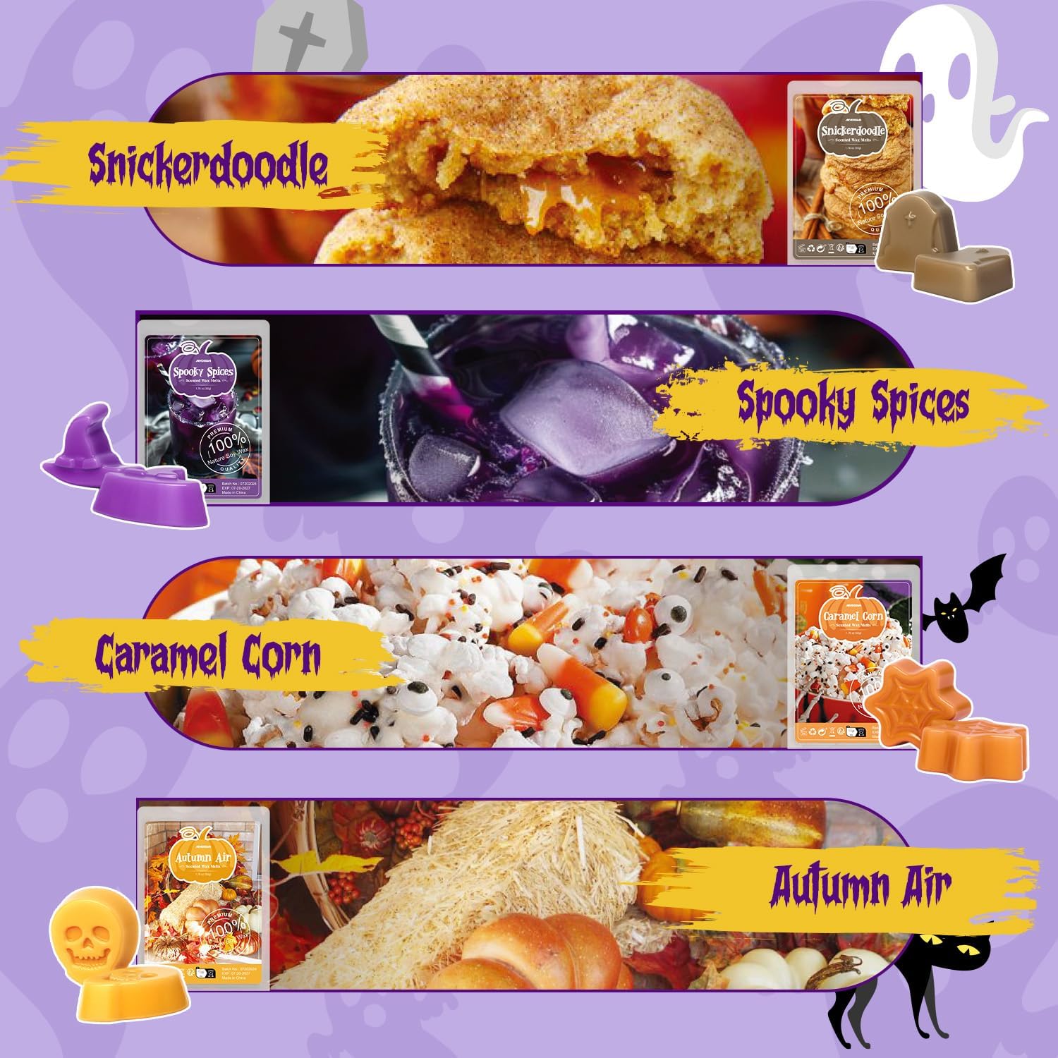 ARVIDSSON Halloween Scented Wax Melts Fall Set