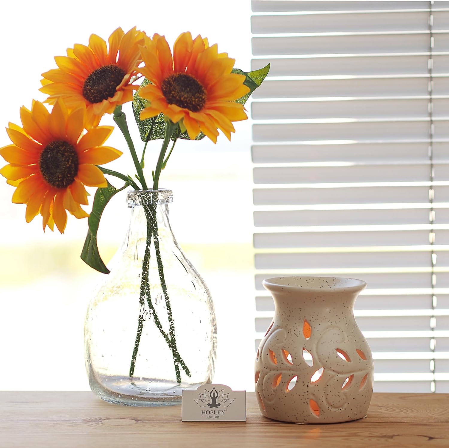 Hosley Elegant Ceramic Oil Warmers Set of 3