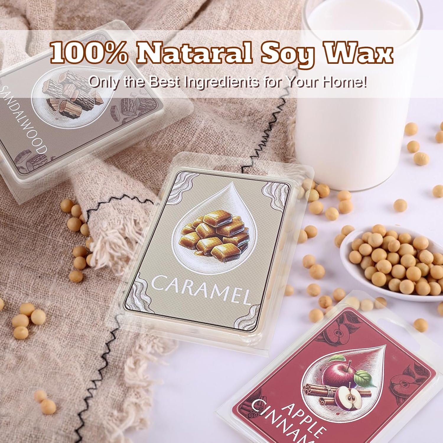 Soy Wax Melts with 8 Signature Scents
