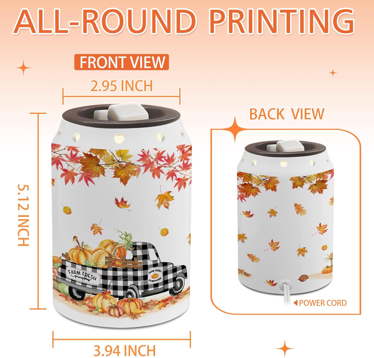 Bonsai Tree Fall Decorations Wax Melter Warmer