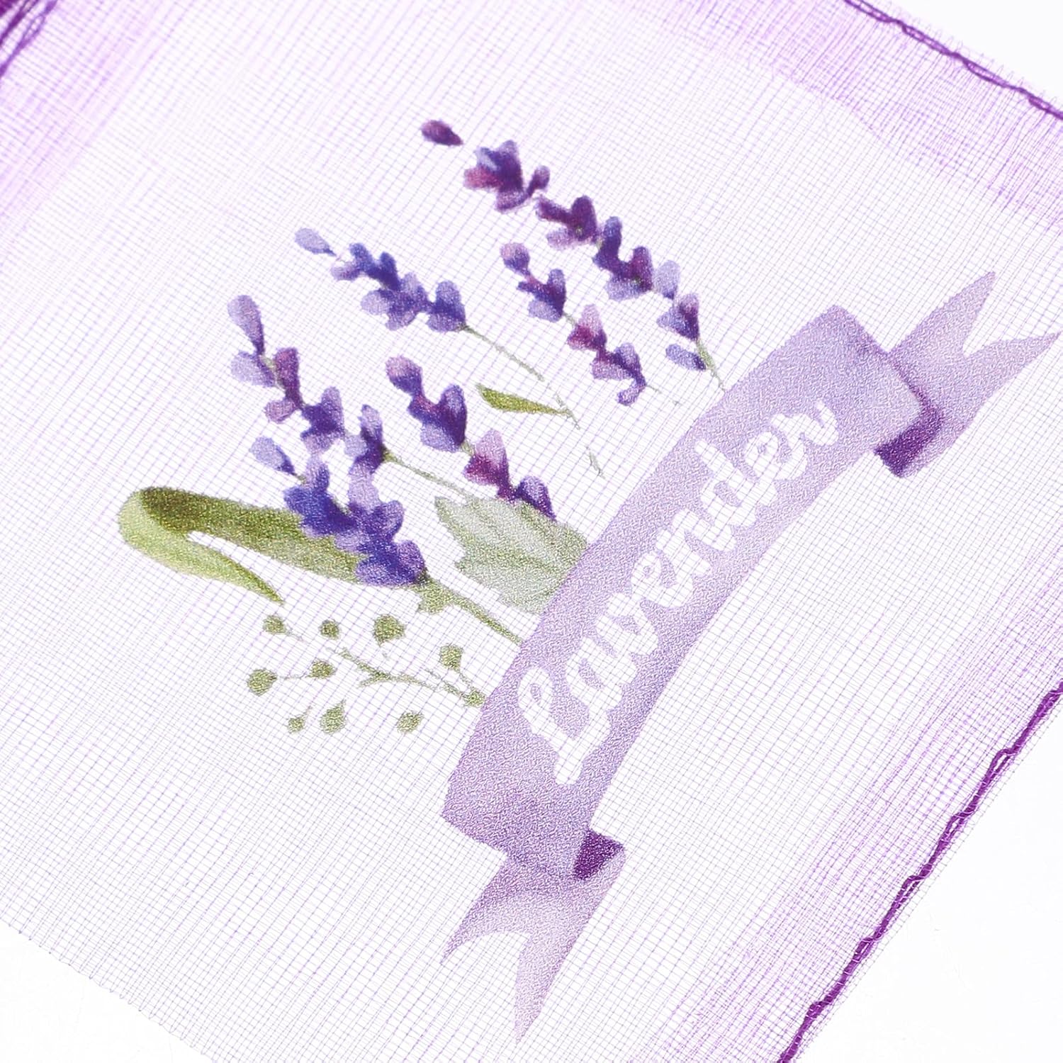 LOGOFUN 20pcs Dark Purple Lavender Sachet Bags