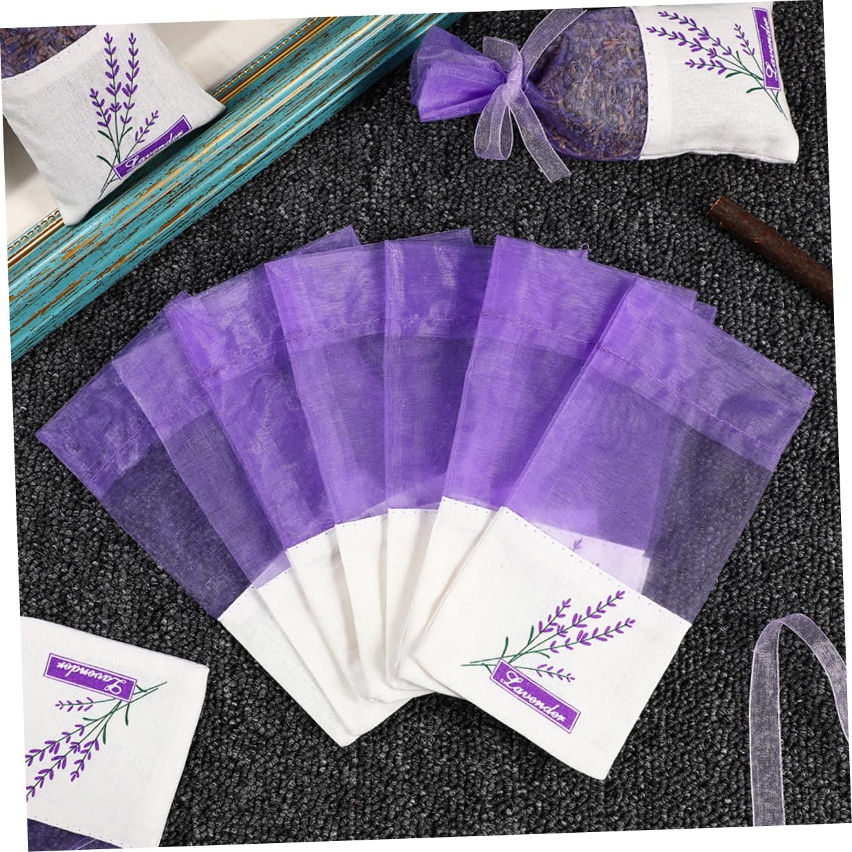 GLEAVI 50pcs Lavender Sachet Bags Pack