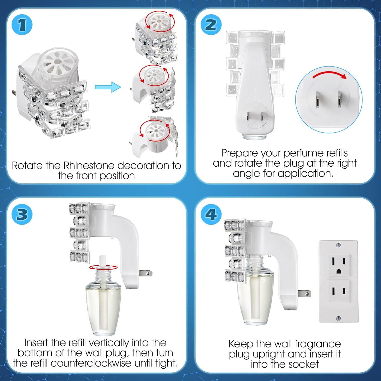 Hohean Wall Fragrance Plug In with Night Light