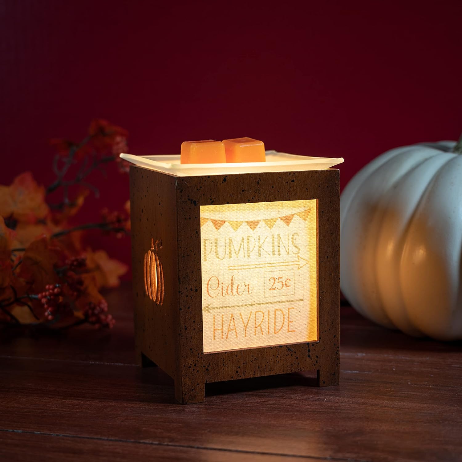 Scentsationals Autumn Scented Wax Warmer - Flame-Free Electric Fall Fragrance Burner