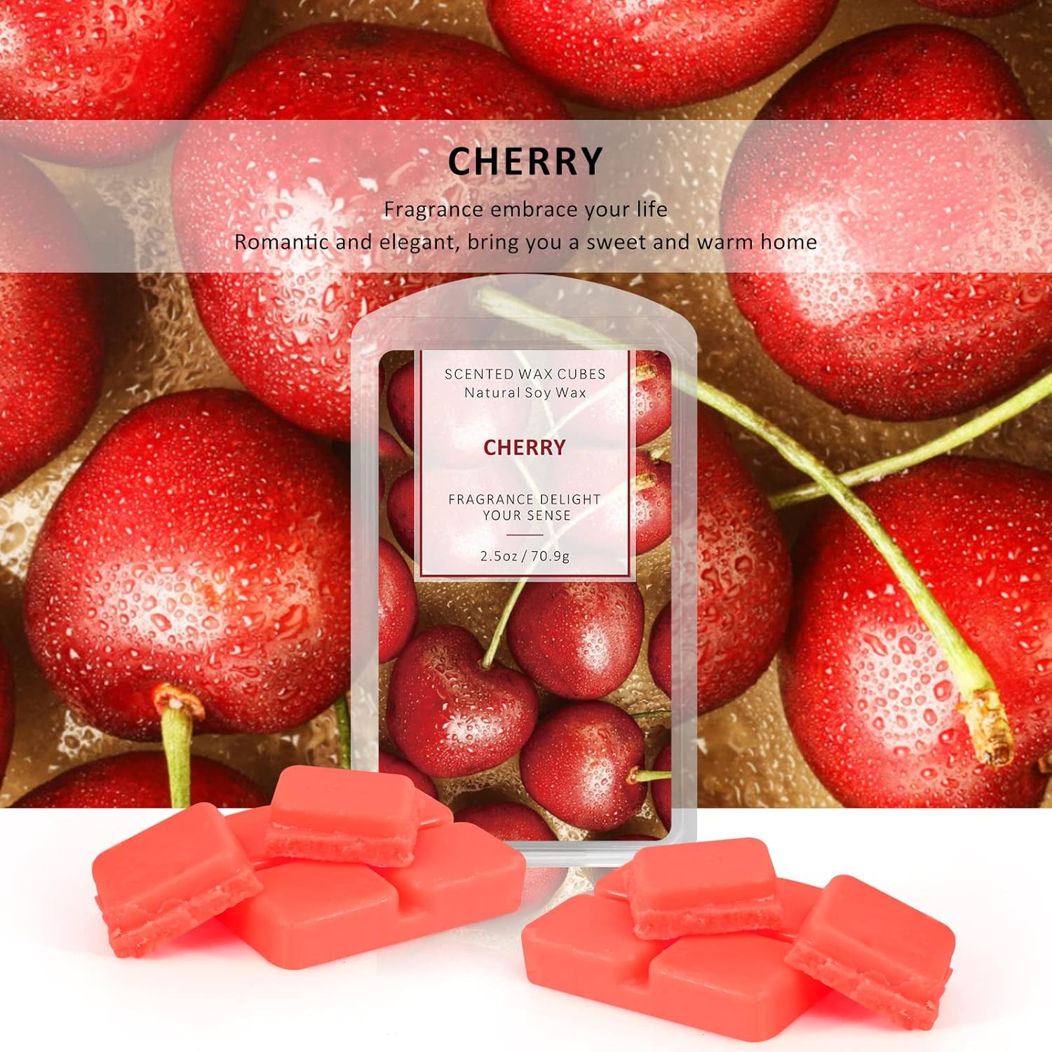STRN Soy Wax Melts 4 Pack with Rose Lavender Jasmine Cherry