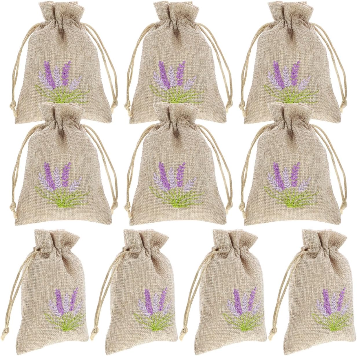 10 Pack Reusable Drawstring Sachet Bags for Home Fragrance