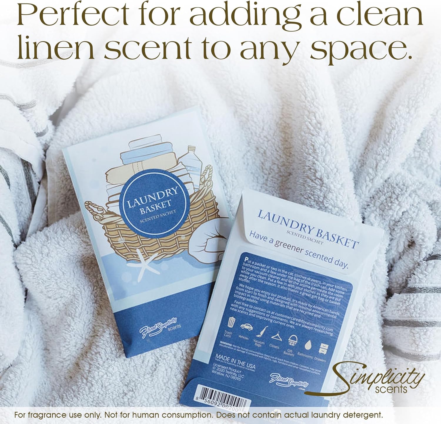Floral Simplicity Scented Sachets Pack of 3