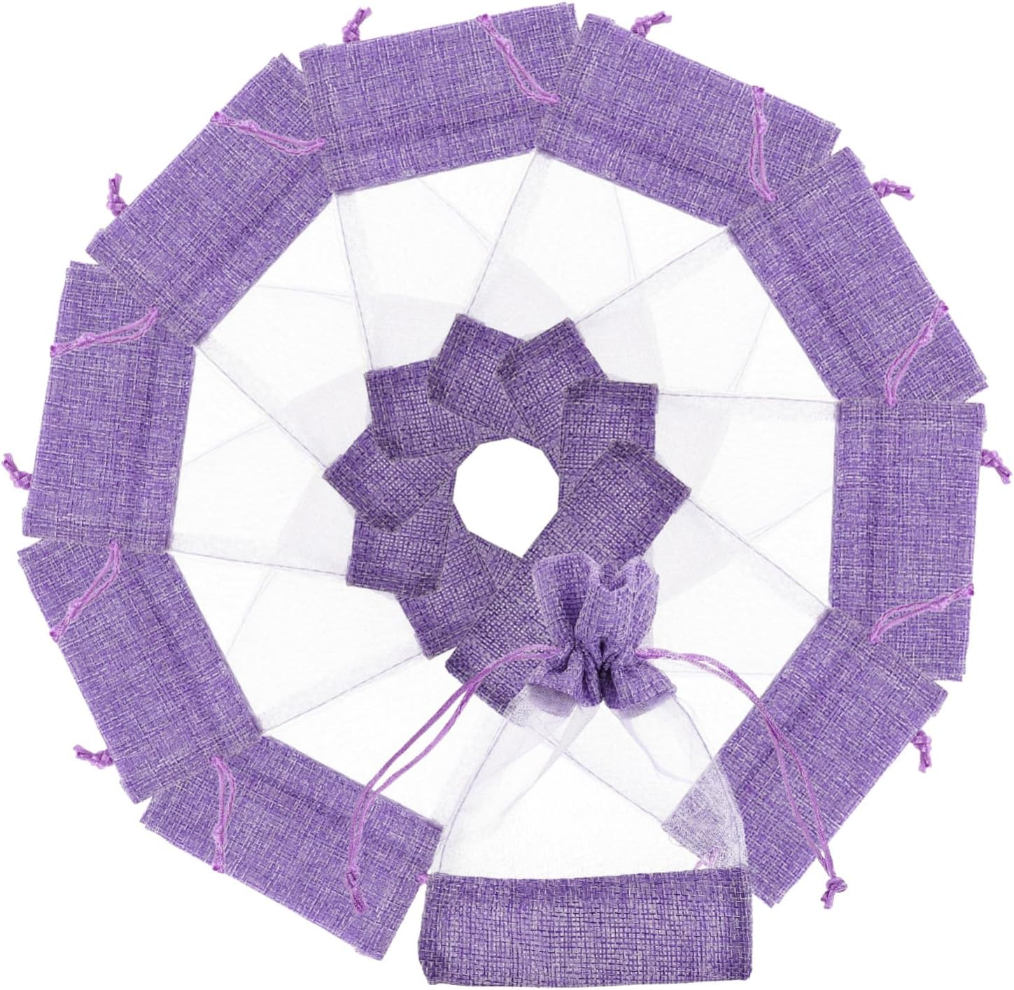 MAGICLULU 10 Pcs Empty Lavender Sachet Bags with Drawstring Closure
