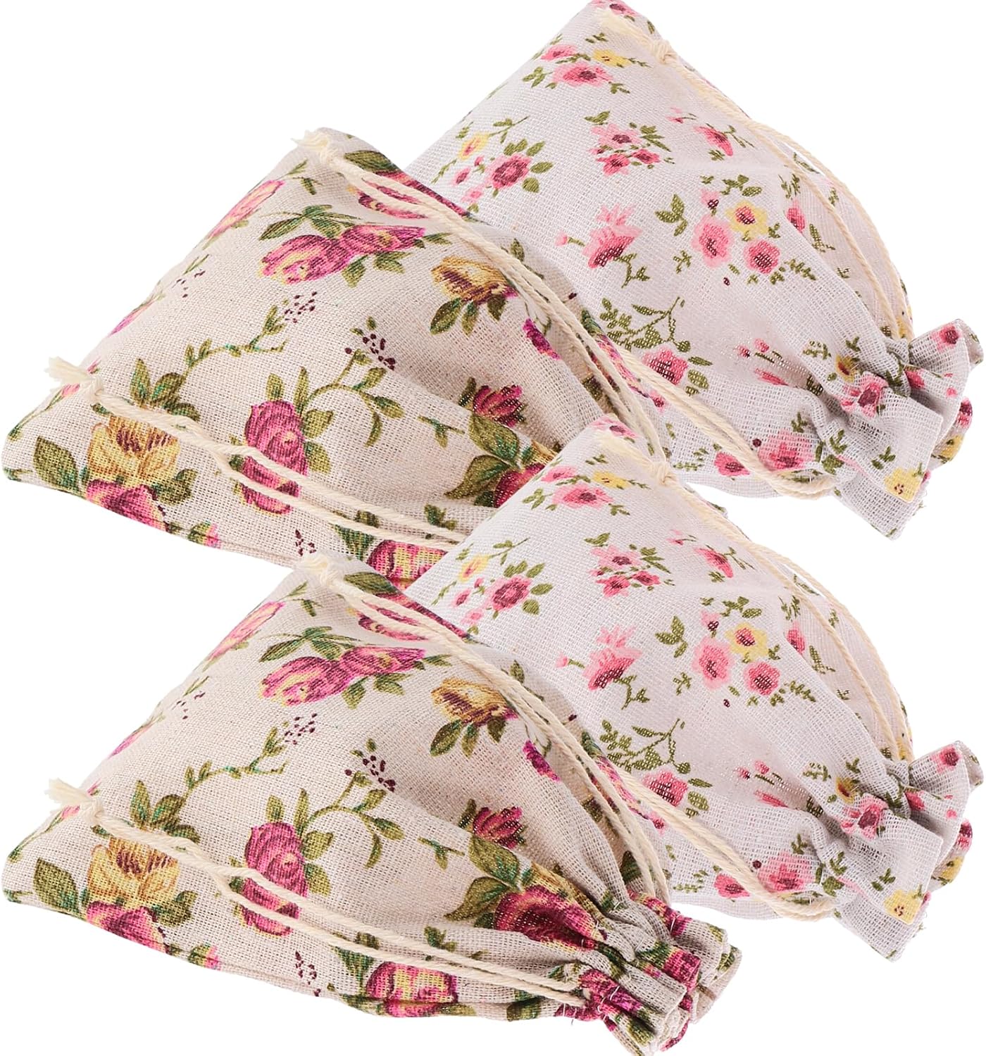LOGOFUN 4pcs Drawstring Sachet Bag for Home Decor
