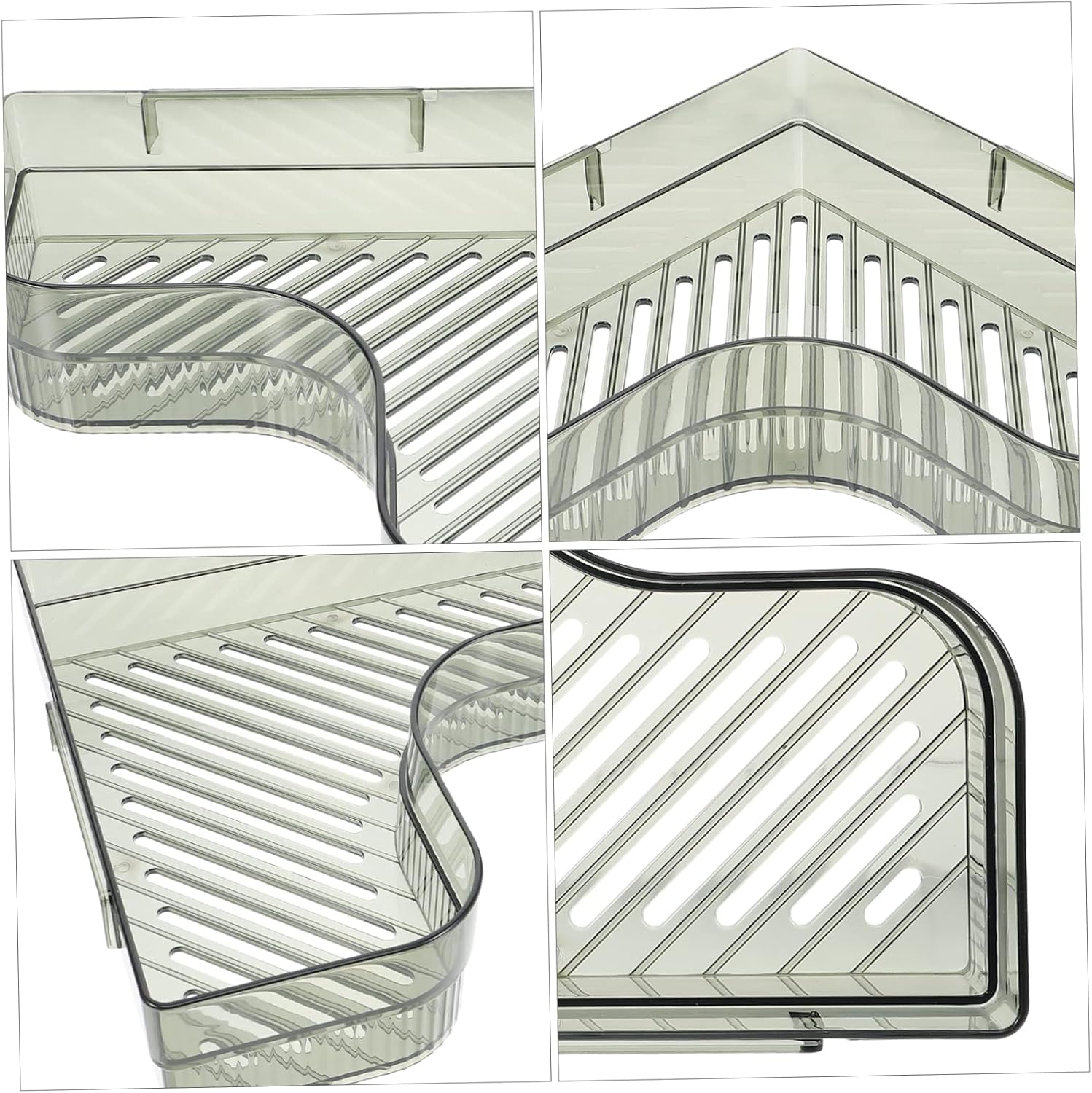 Ciieeo Adhesive Corner Shelf for Bathroom Floating Design
