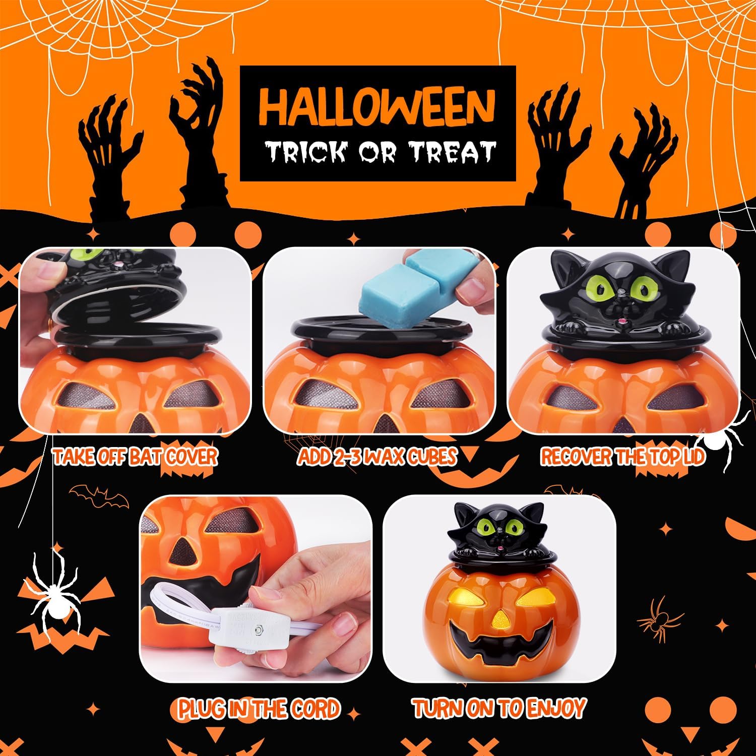ARVIDSSON Halloween Ceramic Wax Melter