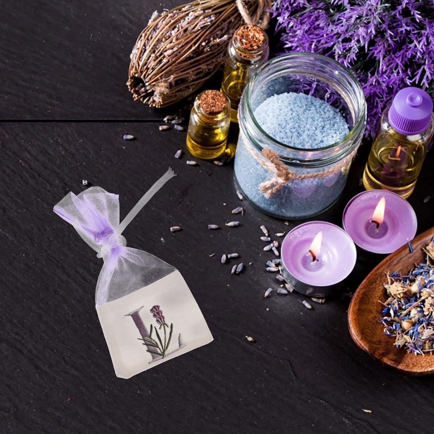 LUOZZY 10 Pcs Lavender Sachet Bags Large Size