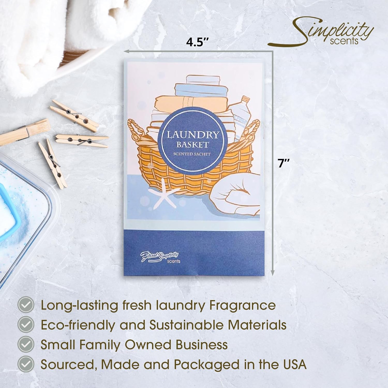 Floral Simplicity Scented Sachets Pack of 3